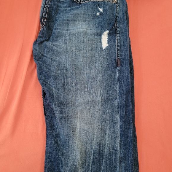 True Religion Navy Blue Wash w/rip decal - Picture 3 of 3